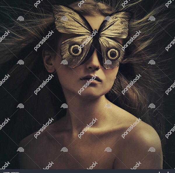 عکس نقاشی صورت پروانه