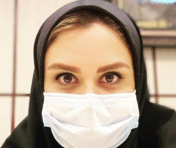 عکس مجری در انتهای الوند