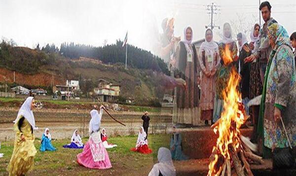 عکس مراسم سنتی چهارشنبه سوری