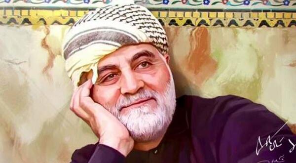 عکس شهید سلیمانی و مادرش