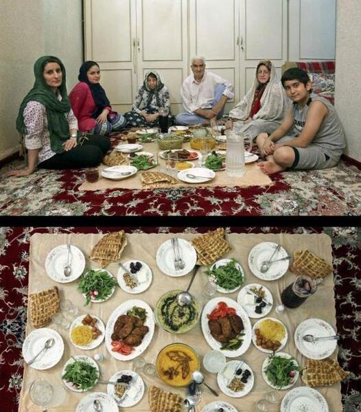 عکس سفره افطاری سنتی