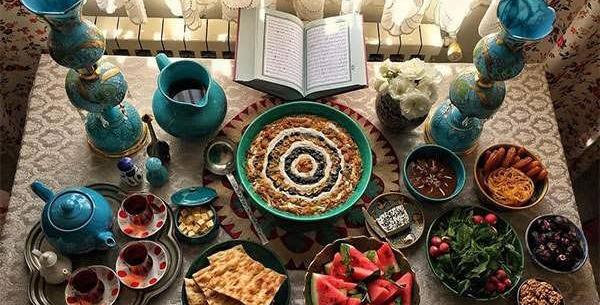 عکس سفره افطاری سنتی