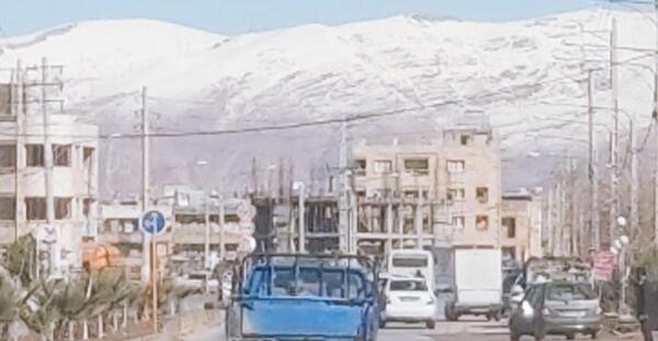 عکس برف شیراز امروز