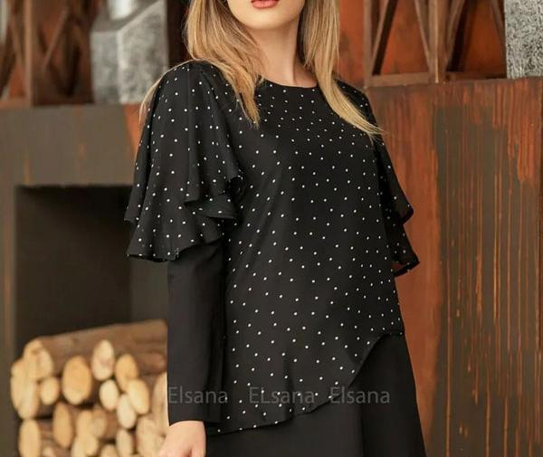 عکس تونیک نخی گلدار