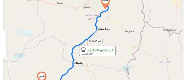 عکس جاده طبس مشهد