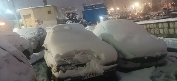عکس برف امروز