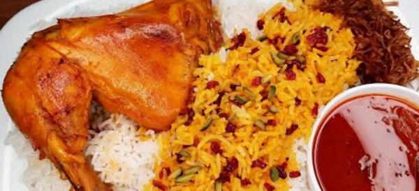 عکس غذای نذری زرشک پلو با مرغ