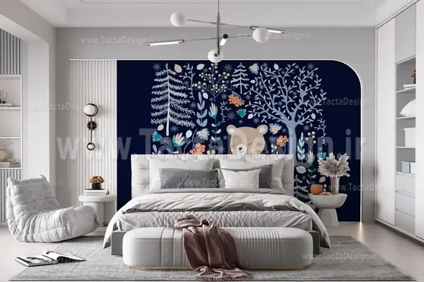 عکس کاغذ دیواری اتاق خواب پسرانه