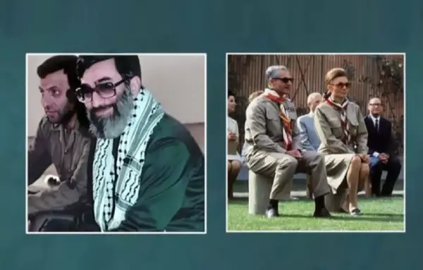 عکس رهبر با پرچم ایران