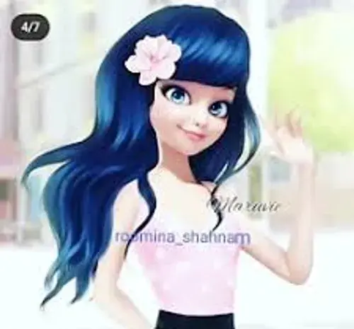 عکس مرینت با لباس عروس