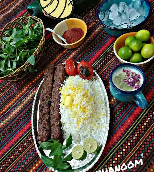 عکس چلو کباب خانگی