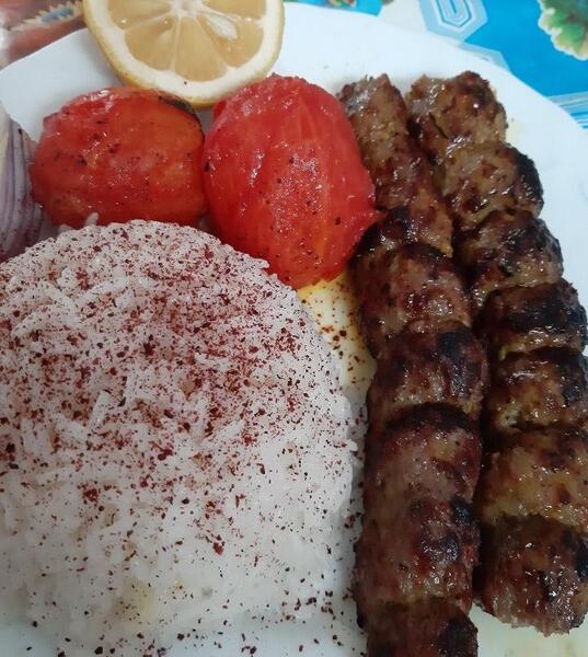 عکس چلو کباب خانگی