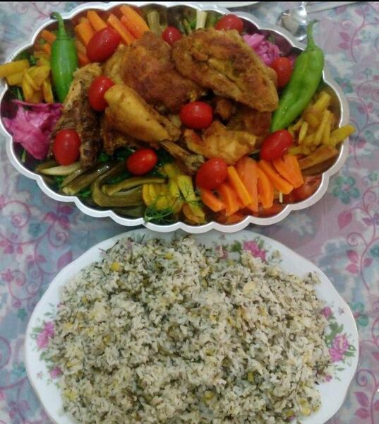 عکس چلو کباب خانگی