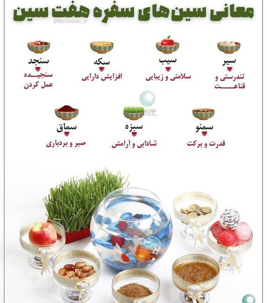 عکس هفت سین در فضای باز