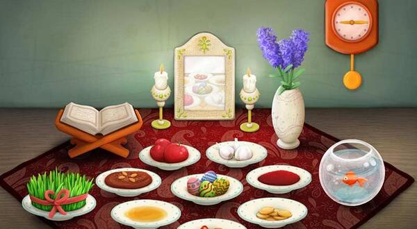 عکس هفت سین در فضای باز