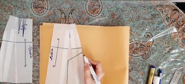 عکس دامن ترک نیلوفری