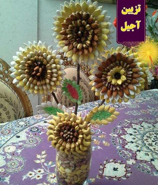عکس ایده برای تزیین آجیل شب یلدا