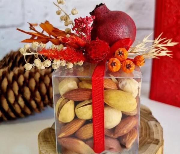 عکس ایده برای تزیین آجیل شب یلدا