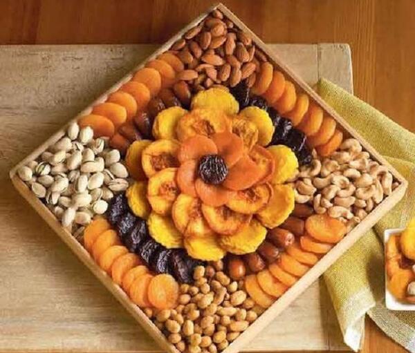 عکس ایده برای تزیین آجیل شب یلدا