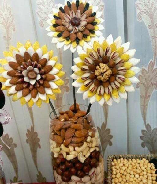 عکس ایده برای تزیین آجیل شب یلدا