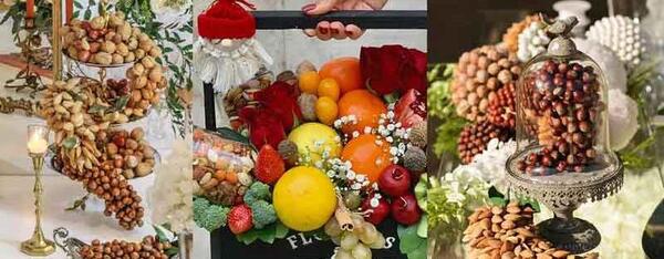 عکس ایده برای تزیین آجیل شب یلدا