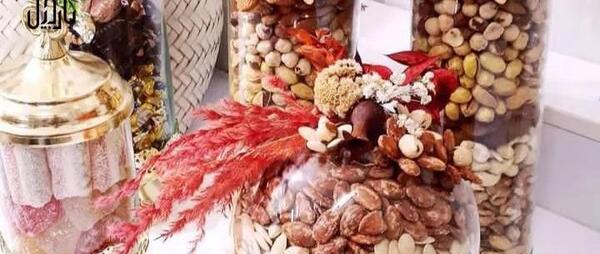 عکس ایده برای تزیین آجیل شب یلدا