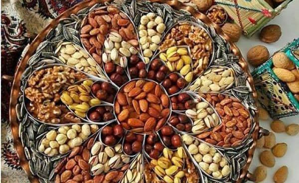 عکس ایده برای تزیین آجیل شب یلدا