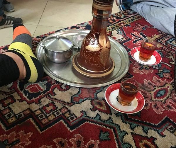 عکس کافه با قلیون