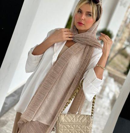عکس شال حریر ساده