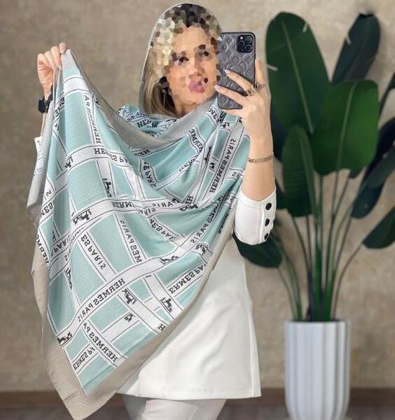 عکس شال حریر ساده