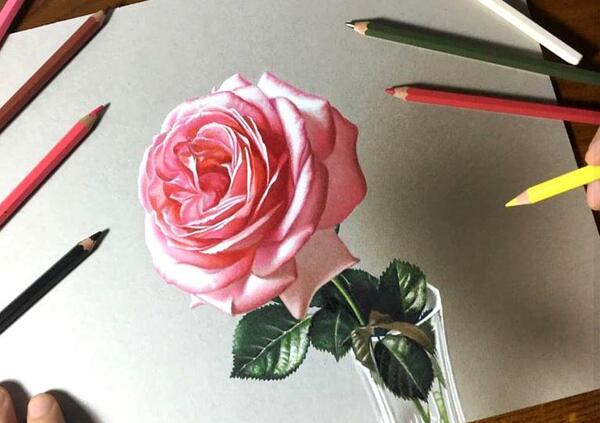 عکس طرح نقاشی ساده سه بعدی
