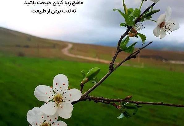 عکس نوشته در مورد طبیعت
