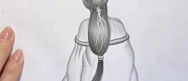 عکس نقاشی دختر طراحی زیبا
