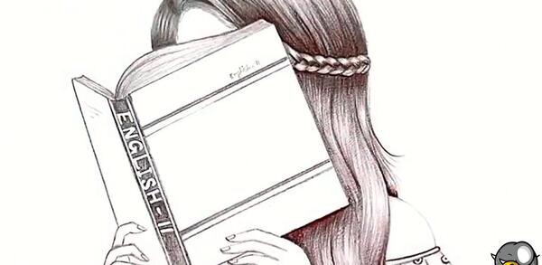 عکس نقاشی دختر طراحی زیبا