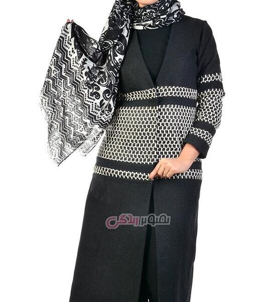 عکس مدل مانتو جلو باز یقه هفت