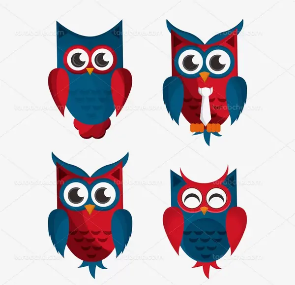 عکس جغد قرمز