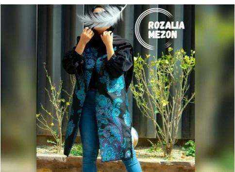 عکس مدل مانتو جدید آبی فیروزه ای