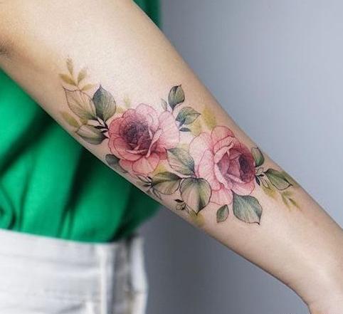 عکس تاتو ضربان روی دست