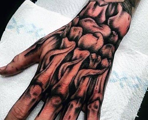 عکس تاتو روی دست مردانه
