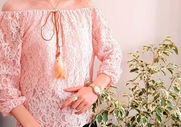 عکس شومیز یقه قایقی