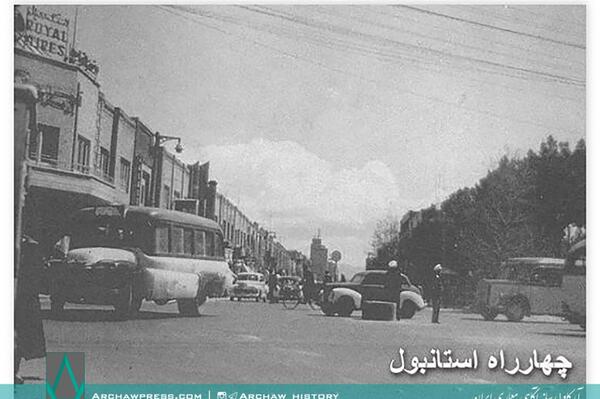 عکس قدیمی چهارراه استانبول تهران
