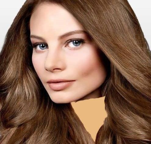 عکس رنگ مو شکلاتی روشن