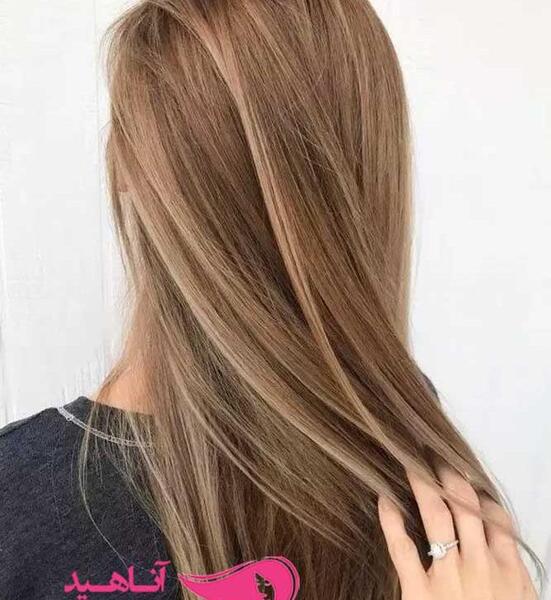 عکس رنگ مو شکلاتی روشن