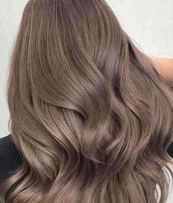 عکس رنگ مو شکلاتی روشن