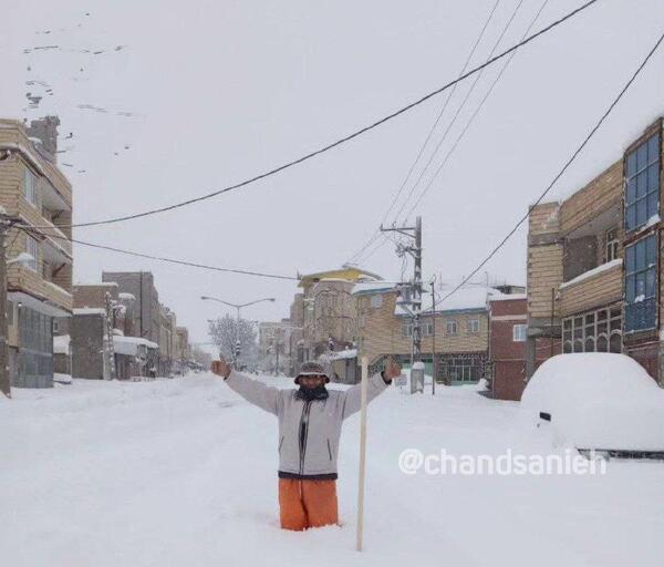 عکس برف مشگین شهر