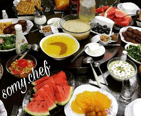 عکس سفره افطار برای پروفایل