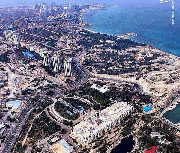 عکس هوایی جزیره کیش