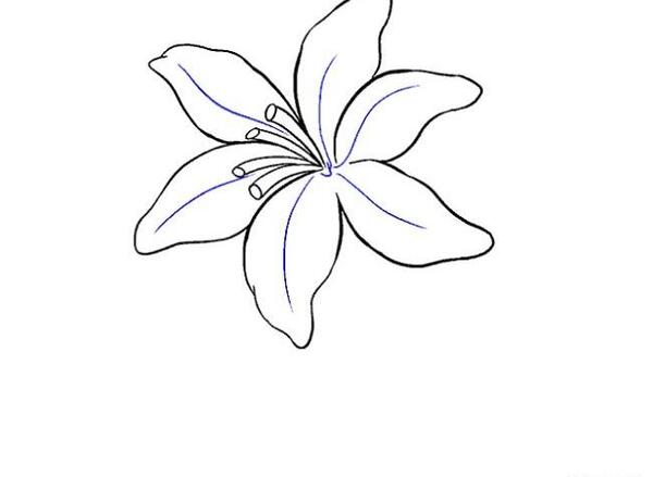 عکس نقاشی گل یاس ساده