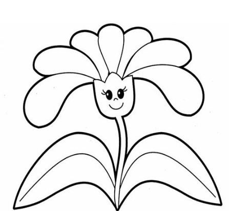 عکس نقاشی گل یاس ساده