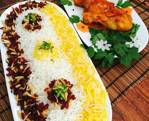 عکس های تزیین برنج و مرغ